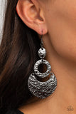 Shimmer Suite - Black Earring Paparazzi