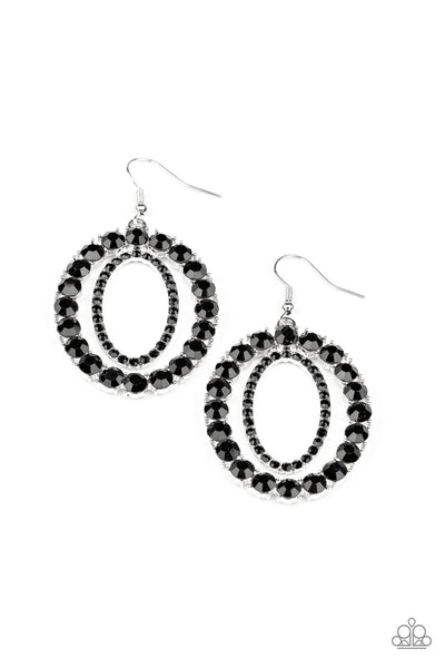 Deluxe Luxury - Black Earrings Paparazzi