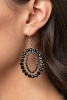 Deluxe Luxury - Black Earrings Paparazzi