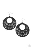 SEA Le Vie! - Black Earrings Paparazzi