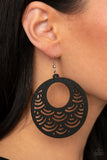 SEA Le Vie! - Black Earrings Paparazzi