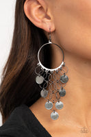 Take a CHIME Out - Black Earrings Paparazzi