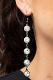 Trickle Down Twinkle - Black Earrings Paparazzi