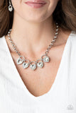 HEART On Your Heels - White Heart Necklace Paparazzi