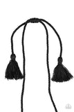 Macrame Mantra - Black Necklace Paparazzi