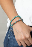 Cactus Quest - Blue Bracelet Paparazzi