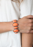 Feel At HOMESTEAD - Orange Bracelet Paparazzi