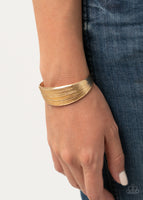 Off The Cuff Couture - Gold Bracelet Paparazzi