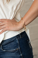Simplistic Shimmer - Gold Bracelet Paparazzi