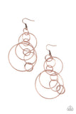 Running Circles Around You - Copper Earrings Paparazzi