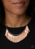 Metallic Muse - Copper Paparazzi Necklace