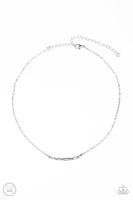 Taking It Easy - Silver Choker Necklace Paparazzi