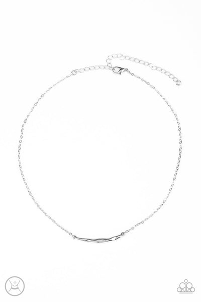 Taking It Easy - Silver Choker Necklace Paparazzi