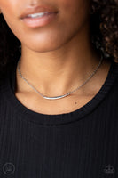 Taking It Easy - Silver Choker Necklace Paparazzi