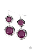 Thrift Shop Stop - Purple Earrings Paparazzi - Incoming