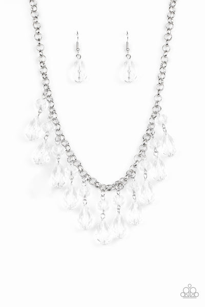 Crystal Enchantment - White Necklace Paparazzi