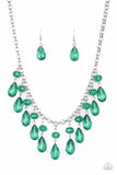 Crystal Enchantment - Green Necklace Paparazzi