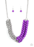 Layer After Layer - Purple Necklace Paparazzi