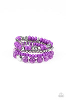 Layered Luster - Purple Bracelet Paparazzi