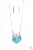 Stone Age A-Lister - Turquoise Blue Necklace Paparazzi