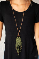 It’s Beyond MACRAME! - Green Necklace Paparazzi