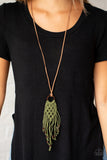 It’s Beyond MACRAME! - Green Necklace Paparazzi