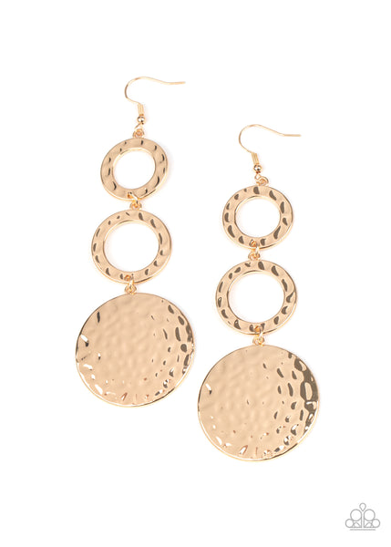 Blooming Baubles - Gold Earrings Paparazzi