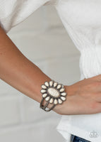 Sedona Spring - White Bracelet Paparazzi