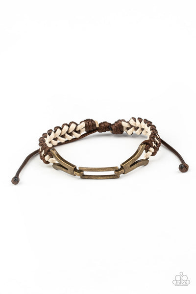 Bungee Bungalow - Brown Urban Bracelet Paparazzi