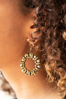 Baby, Its Cold Outside - Brass Earrings Paparazzi