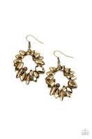 Try as I DYNAMITE - Brass Earrings Paparazzi