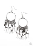 Let GRIT Be! - Silver Earrings Paparazzi