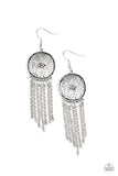 Blissfully Botanical - Silver Earrings Paparazzi