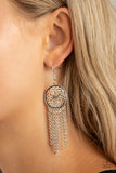 Blissfully Botanical - Silver Earrings Paparazzi