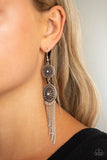 Medallion Mecca - Silver Earrings Paparazzi