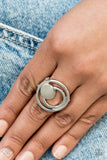 Edgy Eclipse - Silver Ring Paparazzi