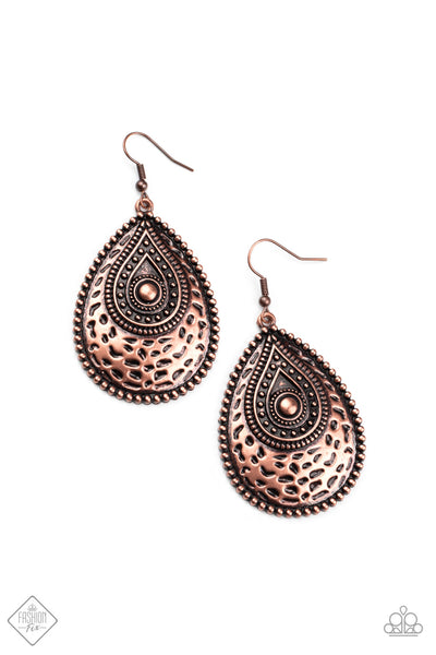 Rural Muse Copper Earrings Paparazzi