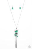 Party Girl Glow - Green Necklace Paparazzi