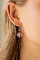 Party Girl Glow - Pink Earrings Paparazzi