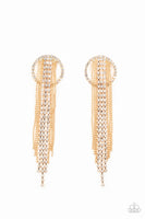 Dazzle by Default - Gold Earrings Paparazzi