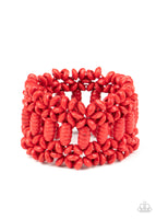 Fiji Flavor - Red Bracelet Paparazzi