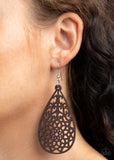 Seaside Sunsets - Brown Earrings Paparazzi