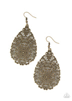 Napa Valley Vintage - Brass Earrings Paparazzi