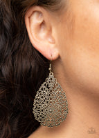 Napa Valley Vintage - Brass Earrings Paparazzi