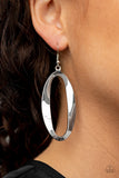 OVAL My Head - Silver Earrings Paparazzi