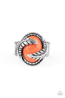 Palm Panache - Orange Ring Paparazzi