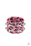 Safari Scene - Pink Wrap Bracelet Paparazzi