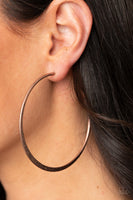 Flat Spin - Copper Earrings Paparazzi