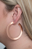 The Inside Track - Copper Earrings Paparazzi