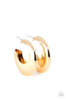 Chic CRESCENTO - Gold Earrings Paparazzi